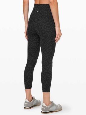 Lululemon Align Crop 23” in Camo Deep Coal Multi
